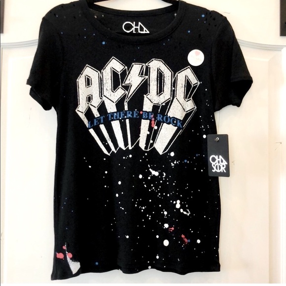 New Chaser Brand AC/DC Let There Be Rock Shirt - Picture 3 of 12